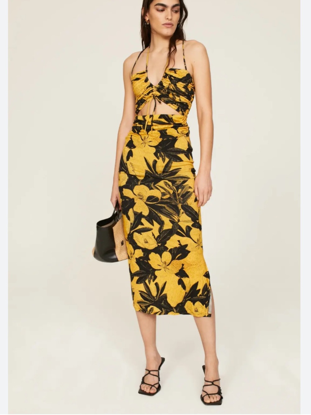 NWT All Saints Amaya Alessandra Cut out Stretch Dress